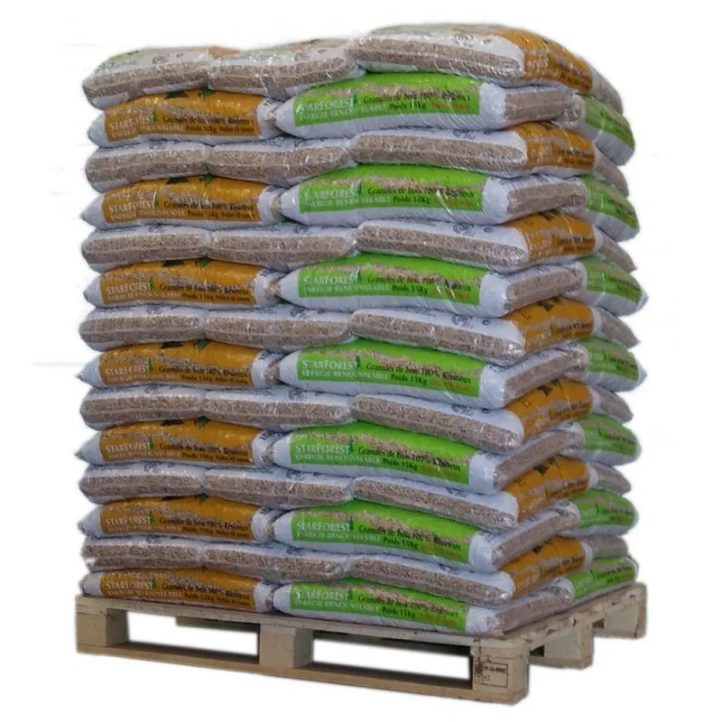 Pellets Starforest – Palette de 70 Sacs de 15 kg (1 050 kg)